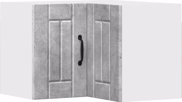 Mobile angolare per parete LUCCA Grigio Cemento 57 x 57 x 40 cm