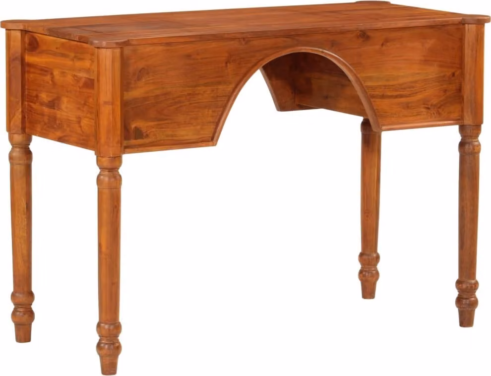 vidaXL Scrivania con cassetti 110x50x76 cm in legno massiccio di acacia