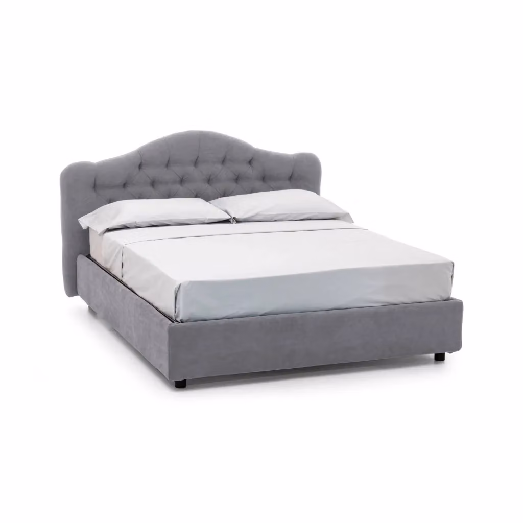 Letto Matrimoniale Arex DMORA Grigio L/P/H: 160 x 200 x 190 cm – 2