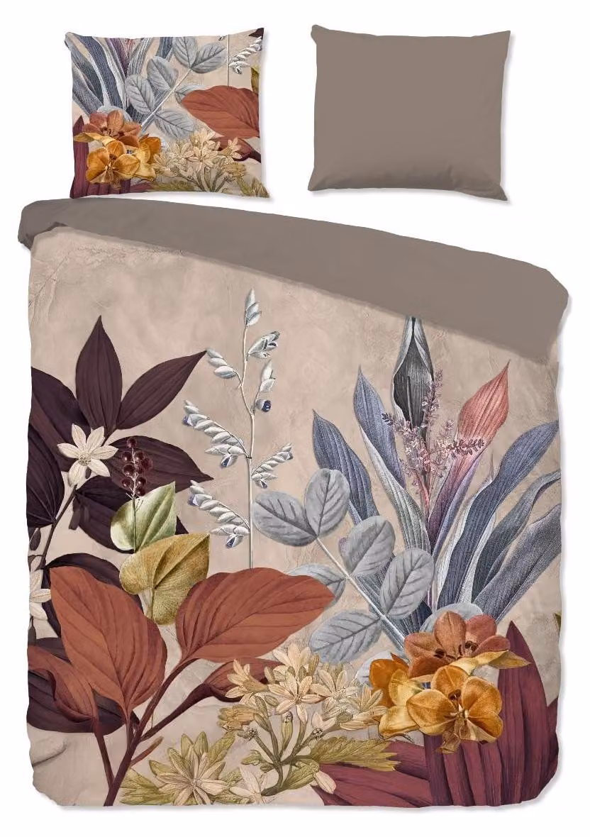 Copripiumino in cotone rinforzato Bailey, color sabbia, 200x200/220 cm
