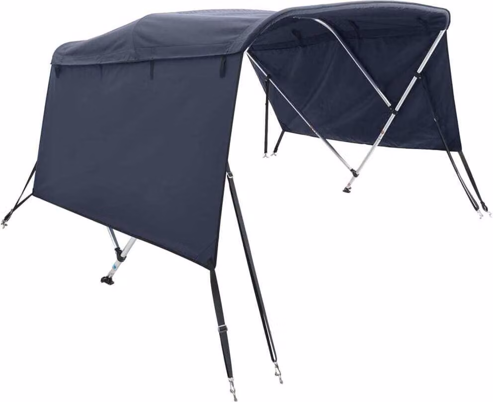 Bimini di Prua con Pareti Laterali 4 Archi 243x(170-182)x137cm
