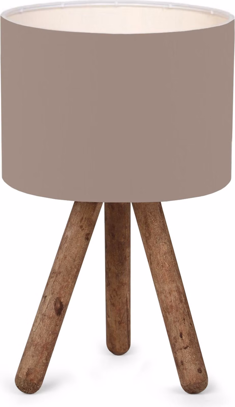 Lampada da tavolo 'Preston' in legno 1 x E27 color sabbia