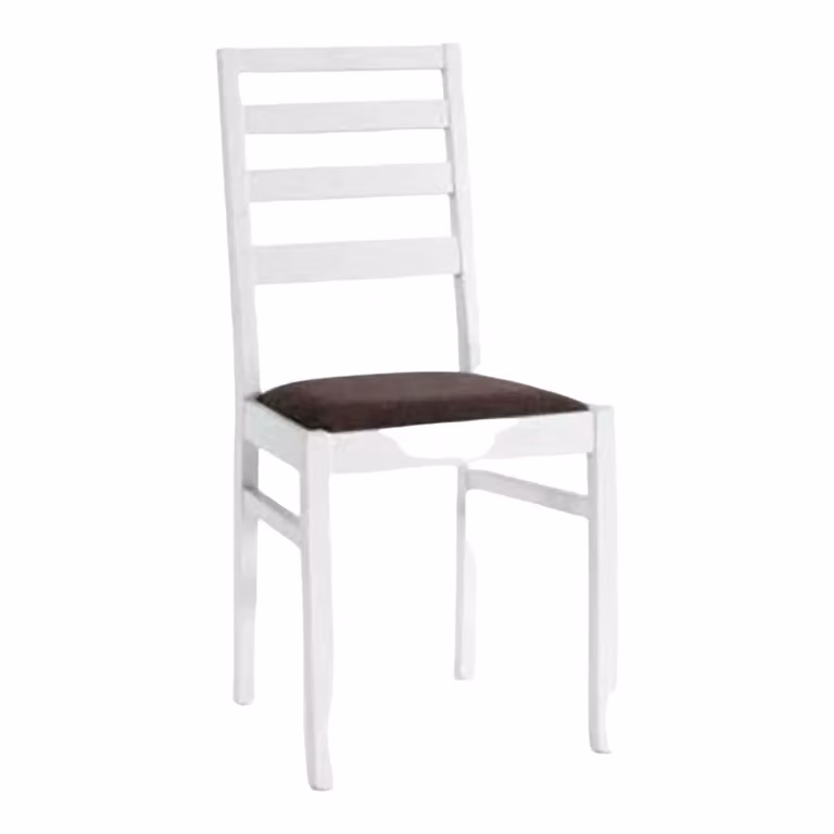 Set di 2 sedie moderne in legno di faggio imbottite in tessuto bianco Mobili 2G L/P/H: 42,5 x 37,5 x 90 cm