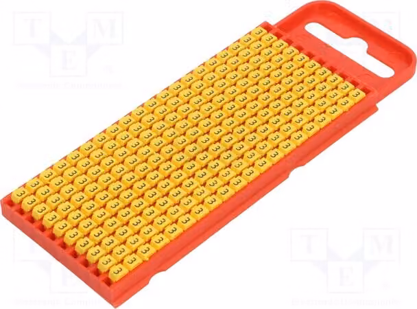 200 etichette gialle per cavi e conduttori, modello 561-01634, adatte per cavi con diametro da 2 a 2,8 mm
