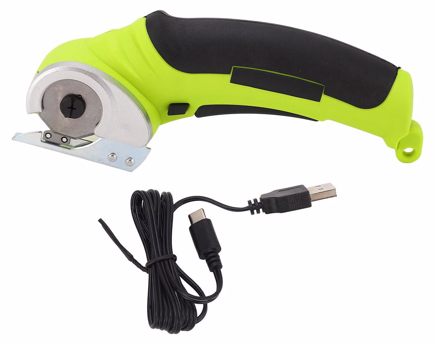 Forbici elettriche senza fili, taglia-tessuti portatili, 240 giri al minuto, strumento ricaricabile per taglio di spugne per tappeti, colore verde chiaro