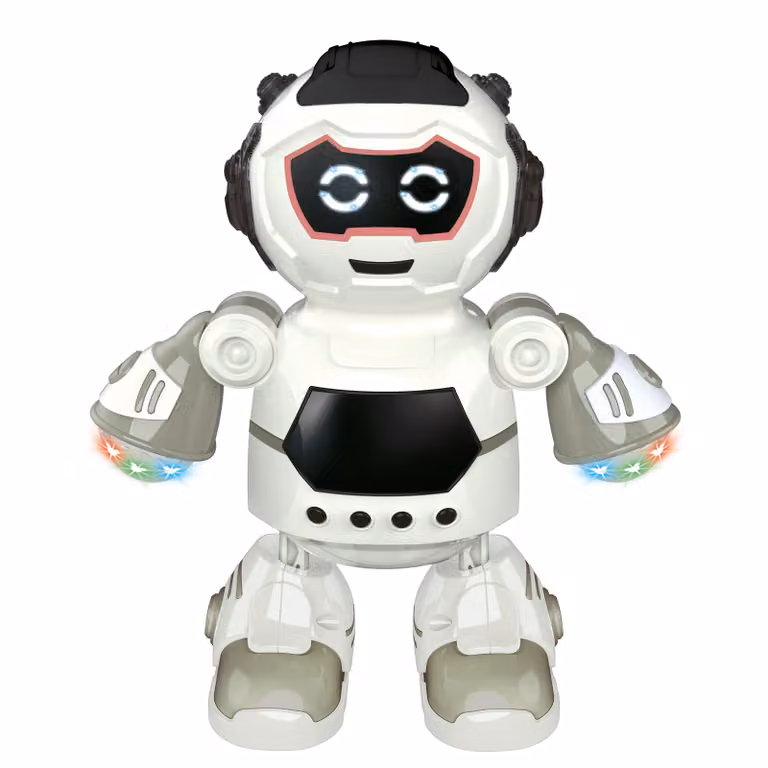 TU GIOCHI - Dance Robot Interattivo con Luci, Musica e Movimento, Colore Bianco