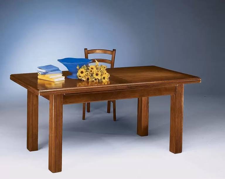 Tavolo rettangolare allungabile in legno marrone Mobili 2G L: 160 cm, P: 85 cm, H: 78 cm
