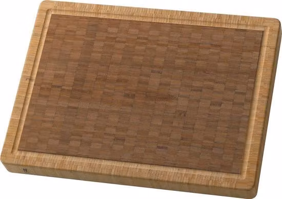 Tagliere WMF in bambù massiccio con canale in resina, reversibile, marrone, L: 42 cm, P: 31 cm