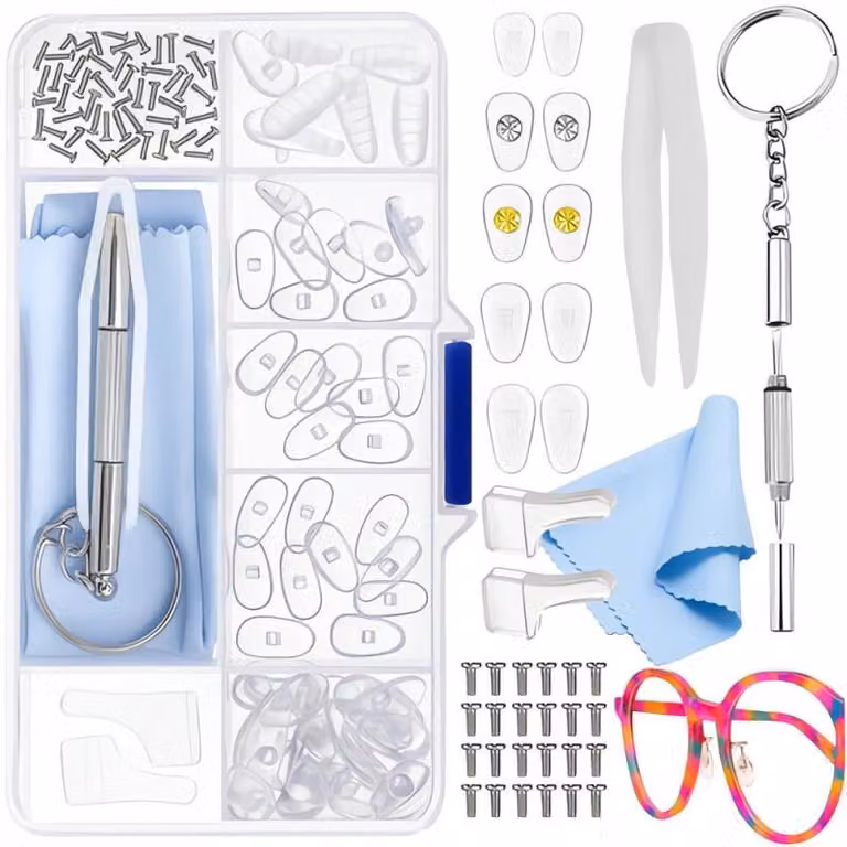 Trizand 25624 Kit di riparazione per occhiali 126 pz