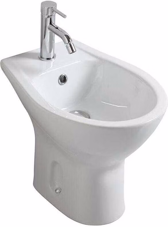 Bidet tradizionale con scarico a pavimento in Vetroceramica | Cipro