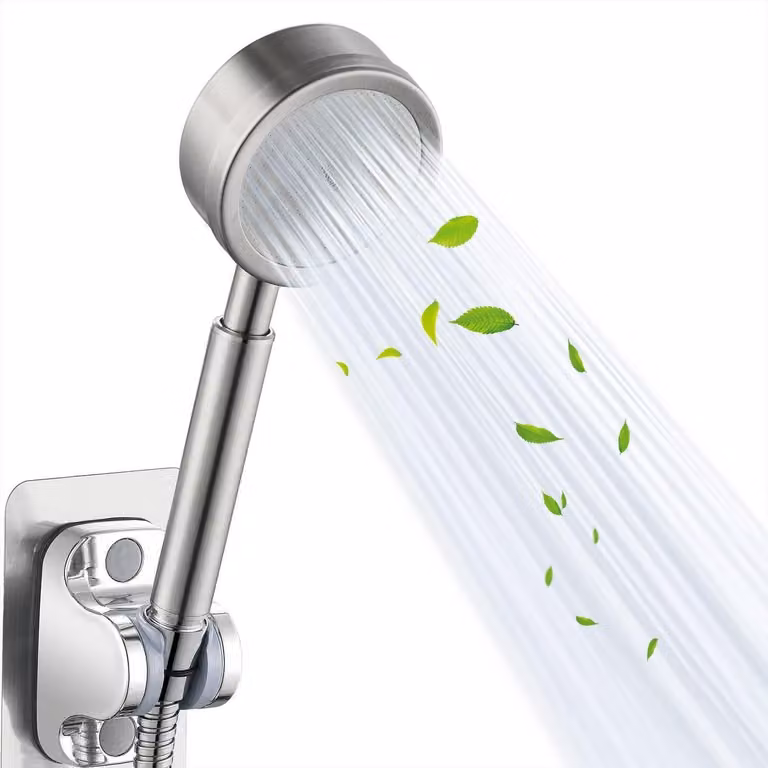 Rubinetto completo in metallo, finitura nichel opaca, elevato flusso anche a bassa pressione dell'acqua