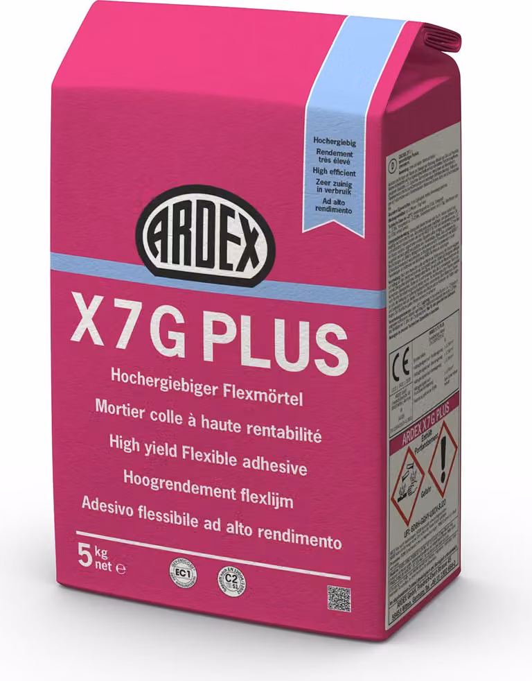 ARDEX X 7 G Plus Flexmörtel Fliesenkleber 5 kg Beutel