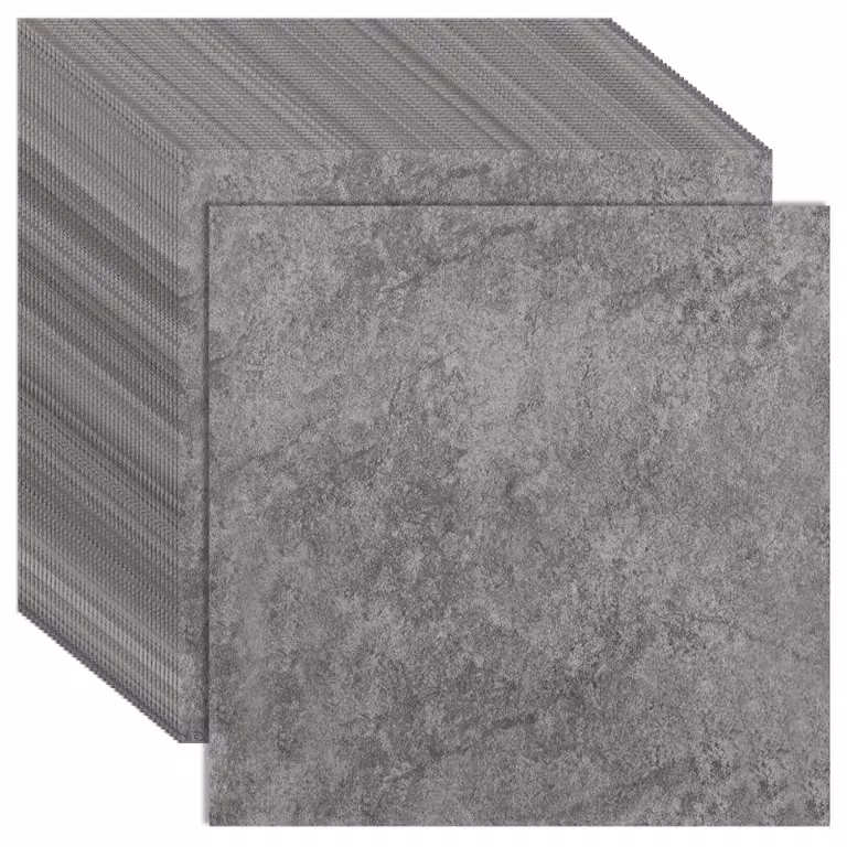 Piastrelle in vinile autoadesive - Effetto marmo grigio - 30 x 30 cm - 40 pezzi