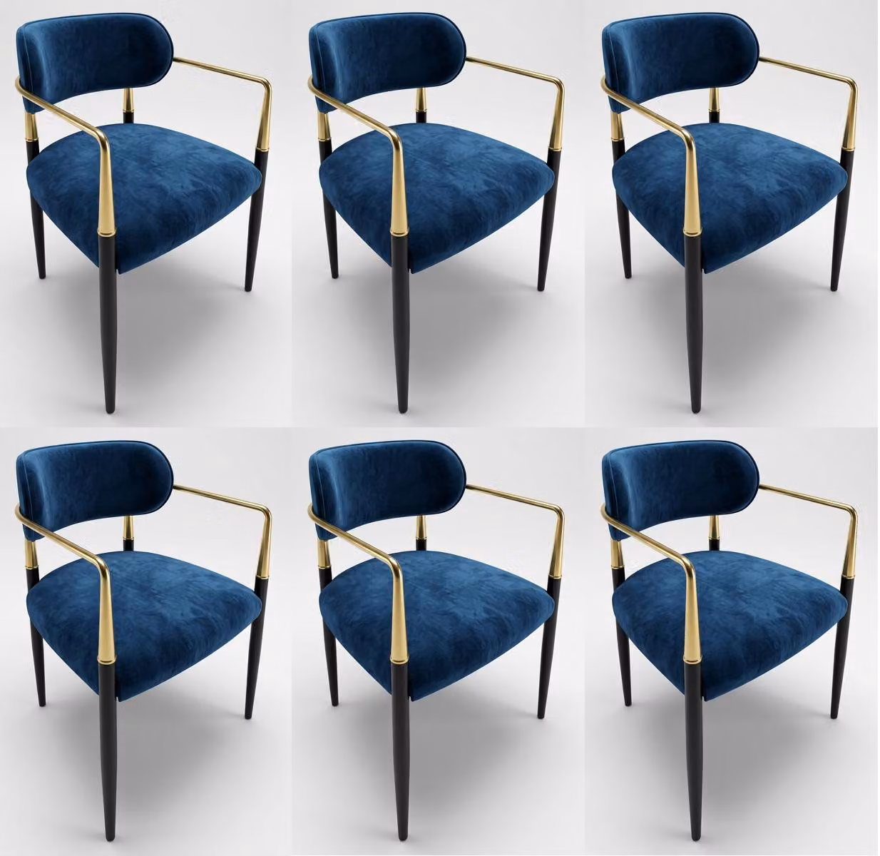 Set di 6 sedie imbottite – comode, moderne e dal design elegante