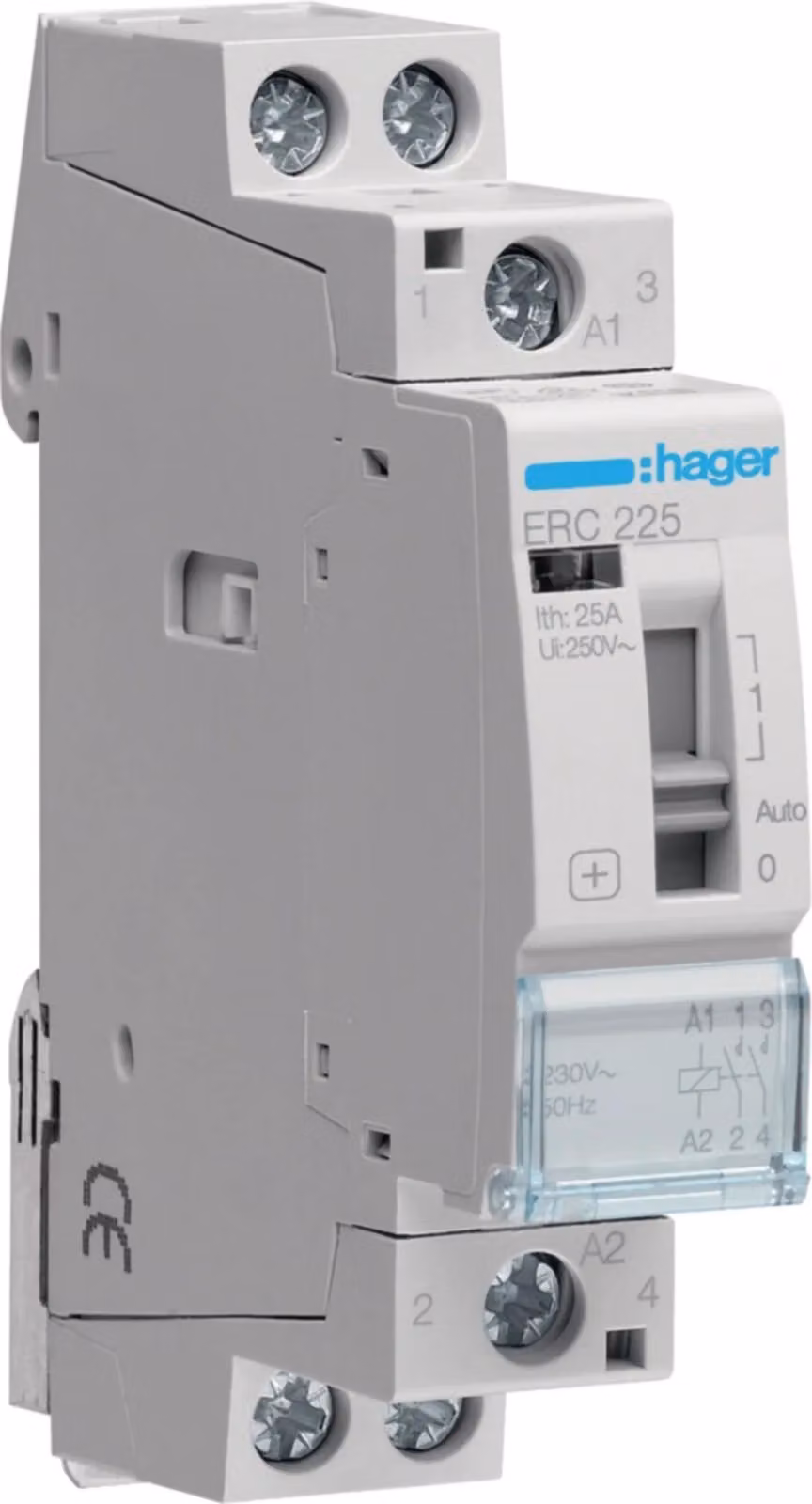 Relè Hager, 25 A, 2S, 230 V, 1 pz.