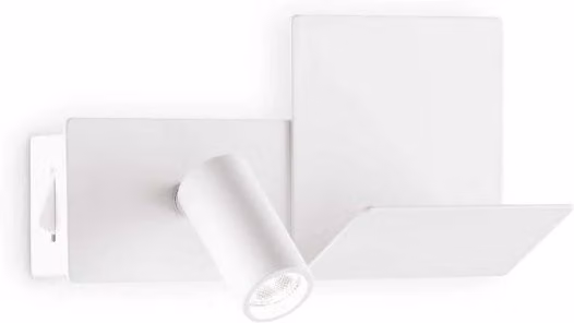 Lampada Da Parete Komodo-1 Ideal-Lux Bianca in Metallo con LED