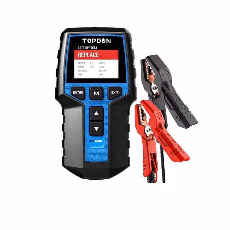 Tester per batteria auto, display LCD da 2,4", compatibilità con 12V/24V, BT200