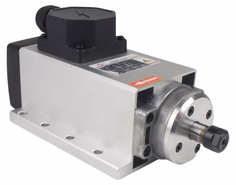 Mandrino CNC raffreddato ad aria, potenza 1,5 kW, ad alta velocità, solo mandrino, 220 V