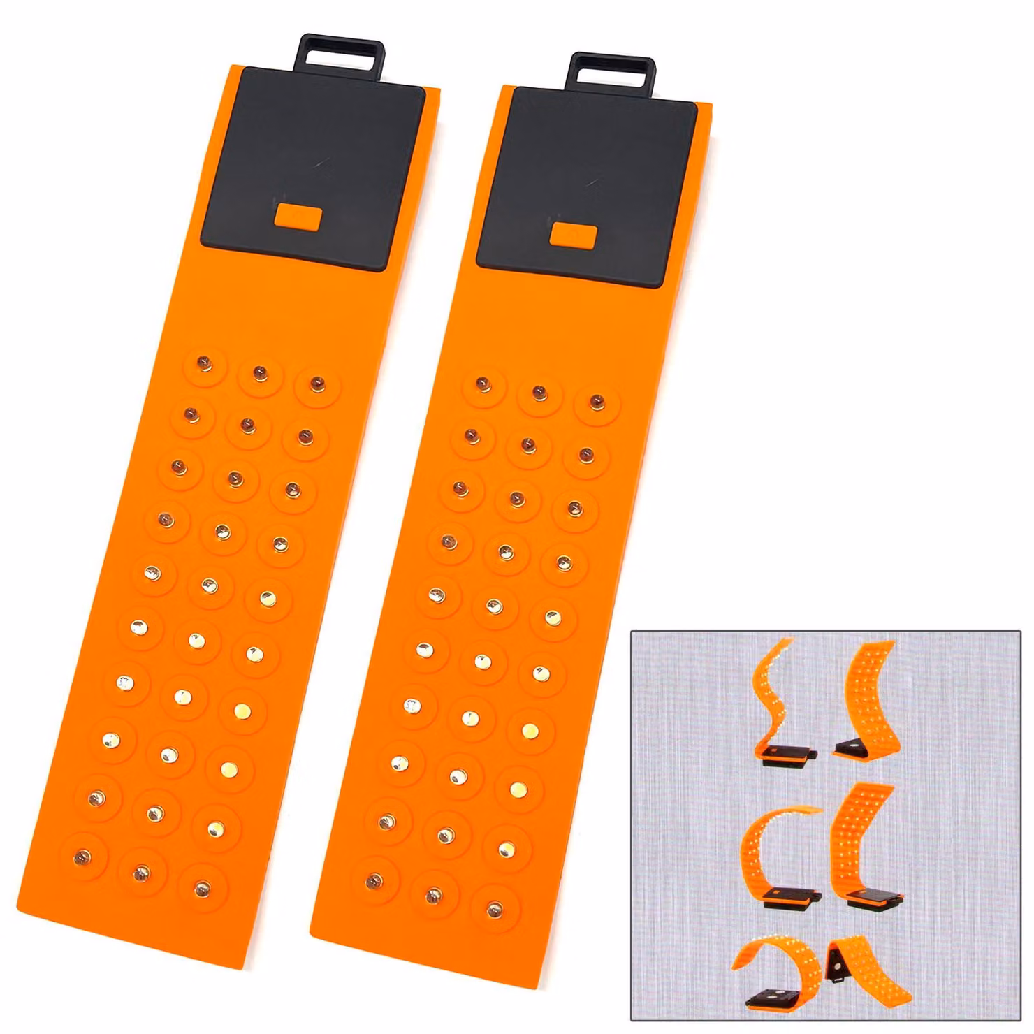 2 lampade flessibili in silicone, ciascuna con 30 LED e supporto magnetico; lampada da lavoro, lampada da officina