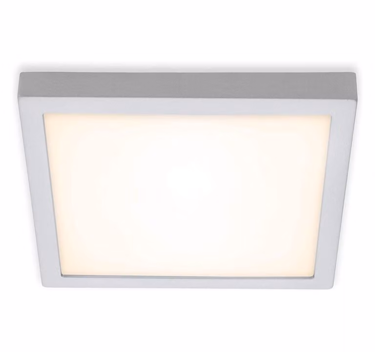 Lampada da soffitto a LED Lampada da soffitto 21 Watt quadrata 3000K cromo opaco Briloner