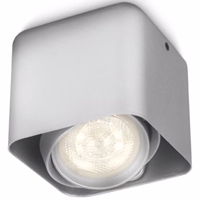Lampada da soffitto Philips myLiving, faretto, lampadine non sostituibili, 1 lampadina, LED, 2700 K, alluminio