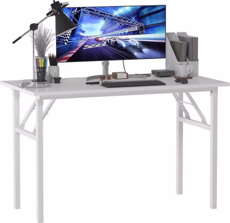 Tavolo pieghevole per computer 120x60x75 cm Scrivania per PC ufficio lavoro