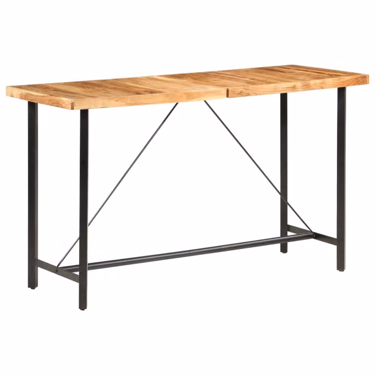 Maison Exclusive - Tavolo da bar, dimensioni 180x70x107 cm, in legno massello di acacia