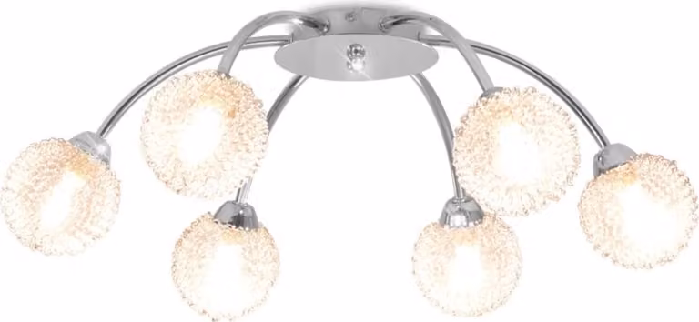 Lampadario da Soffitto con 6 Lampadine LED G9 240 W