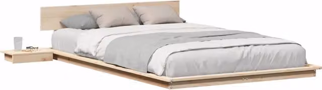 Letto matrimoniale | Letto per adulti | Struttura del letto Marrone 120 x 190 cm legno