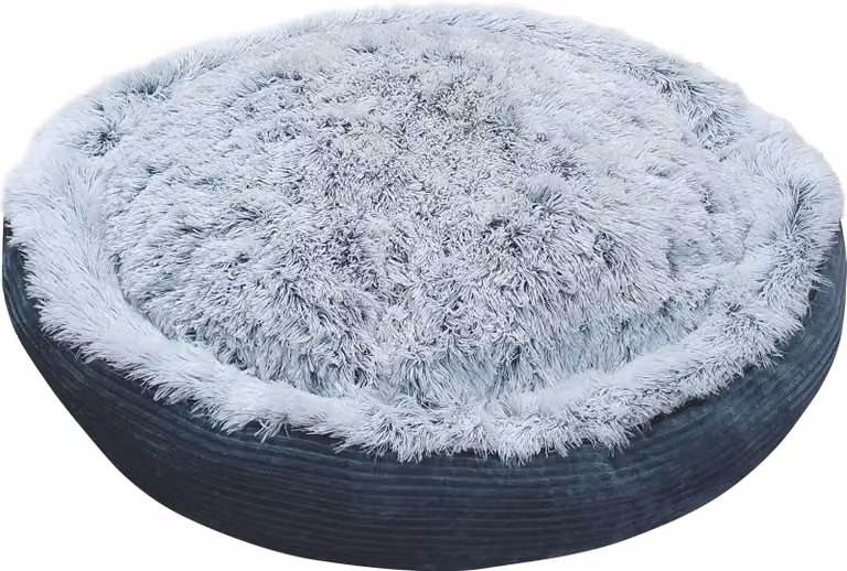 Cuccia per cani Nobby Donut Seda grigia, dimensioni: Ø 100 x 12 cm