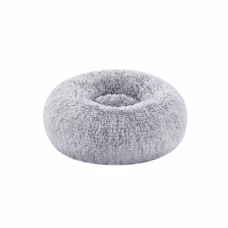Cuccia per Cane in Peluche Morbida, Grigio Ombré / L 40 x P 40 x H 20 cm