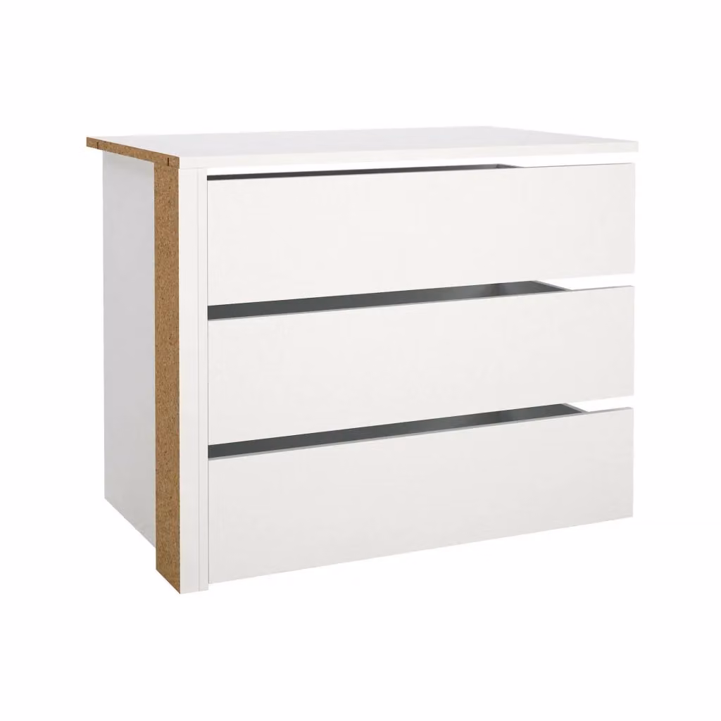 Cassettiera Boulogne DMORA Bianca per camera da letto e soggiorno L: 87 cm, P: 55 cm, H: 70 cm – 2