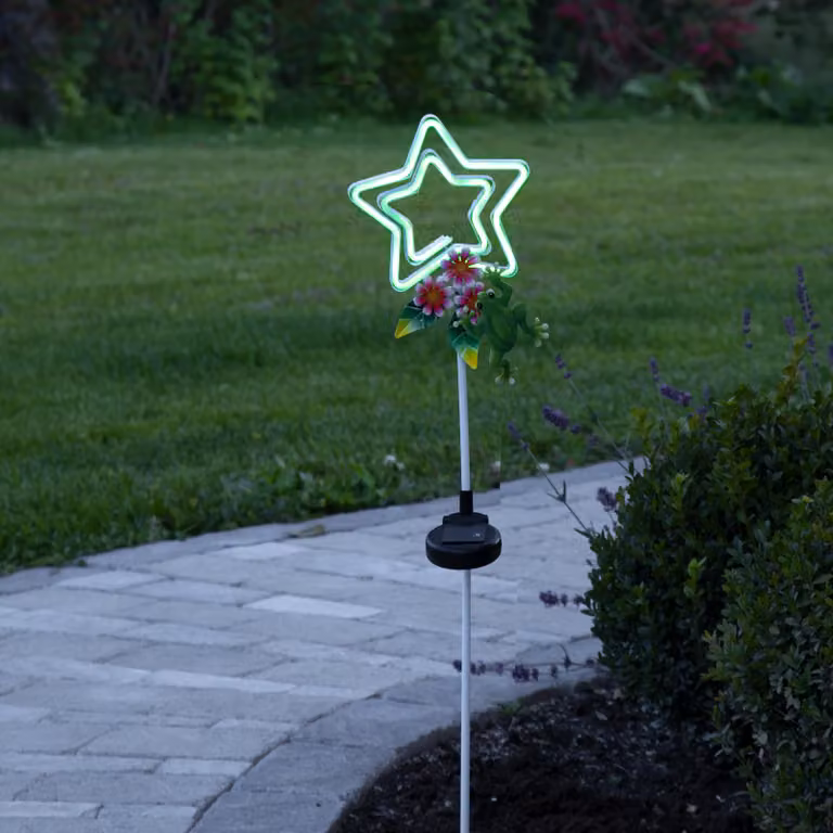 Barra solare a LED "Linny", a forma di stella, LED flat neon,