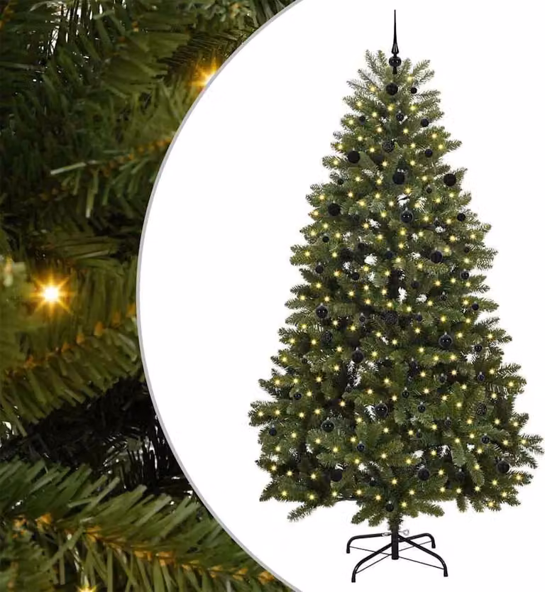 Albero di Natale artificiale Verde 240 cm PVC e Metallo