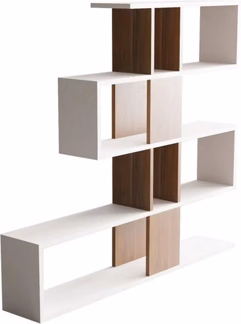 Libreria in legno "Karlin" - 120 x 20 x 109 cm - Bianco
