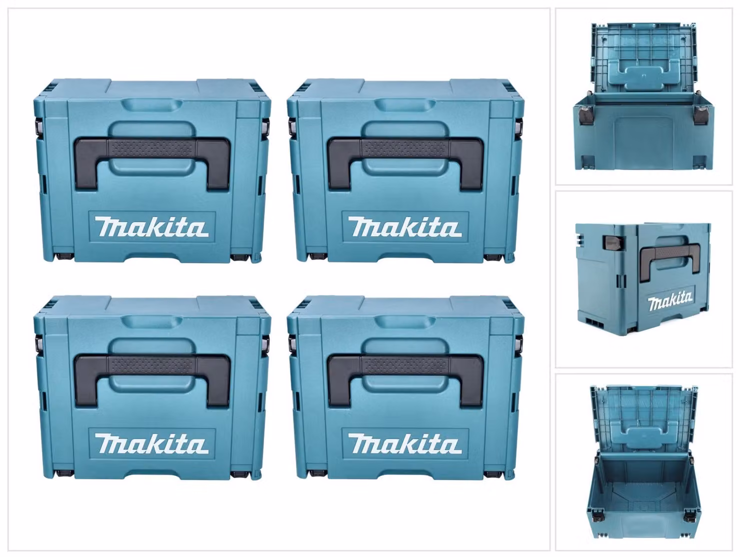 Makita MAKPAC Gr. 3 Valigetta in plastica 395 x 295 x 215 mm - 4 pz. (4x 821551-8)