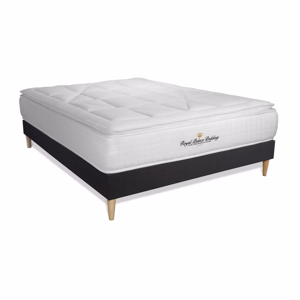 Set materasso e base ibrida George V di Royal Palace Bedding L/P: 200 x 200 cm – 2