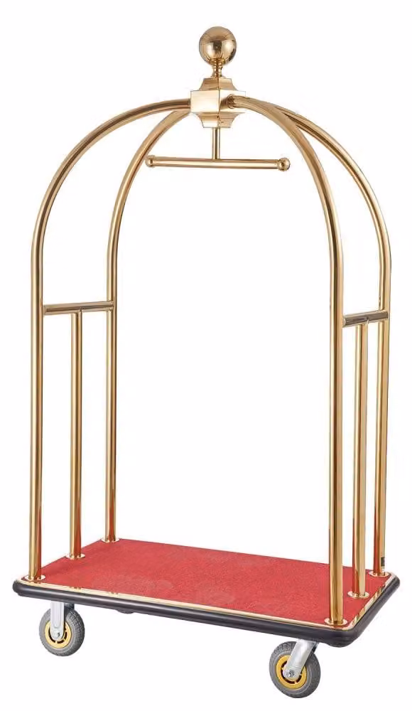 Carrello portabagagli per hotel - Capacità di carico: 500 Kg - Dimensioni: 1080 X 640 X 1800 Mm - Acciaio inossidabile