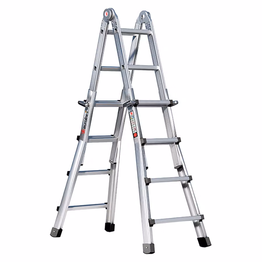 Scala pieghevole in alluminio con 4x4 pioli 3160104