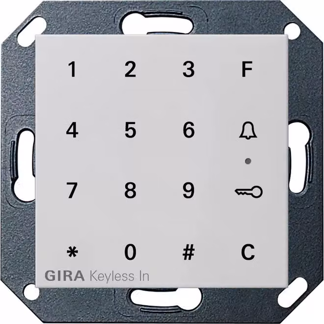 Gira Gira Keyless In tastiera a codice Sistema 55 Grigio m 2605015