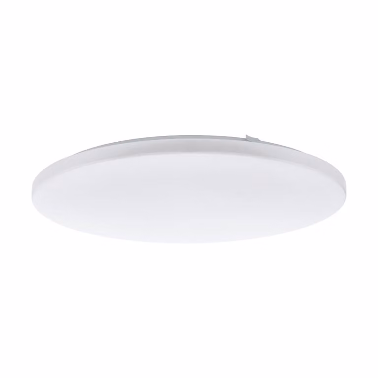 Plafoniera Moderna Frania Acciaio Bianco Luce Led Integrato 50W