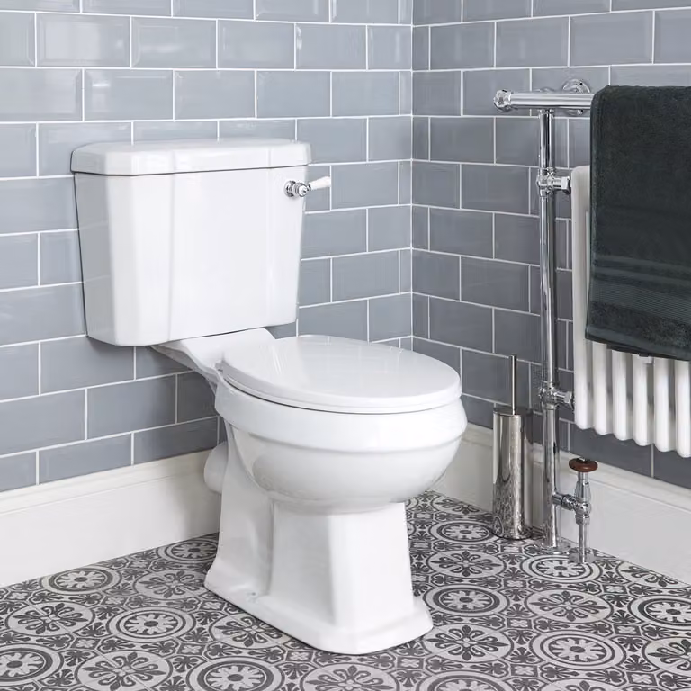 Sanitario Wc Monoblocco Con Copriwater Soft-Close - Scarico Personalizzabile - Richmond