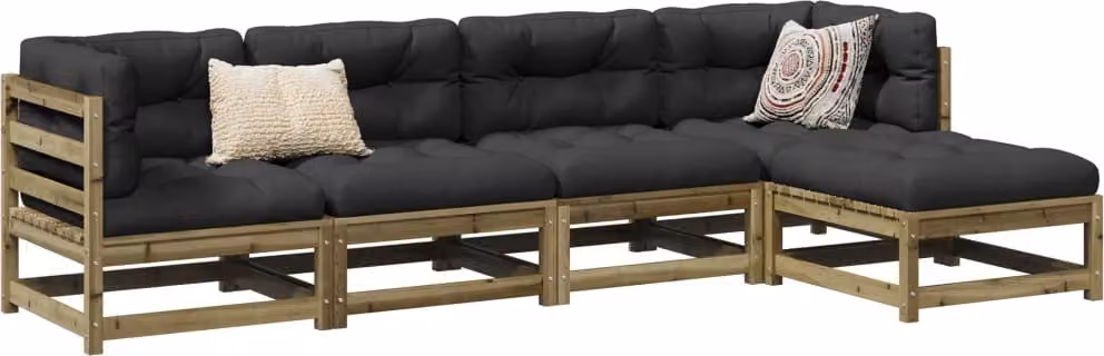 Maison Exclusive - Set da giardino da 5 pezzi in legno di pino trattato