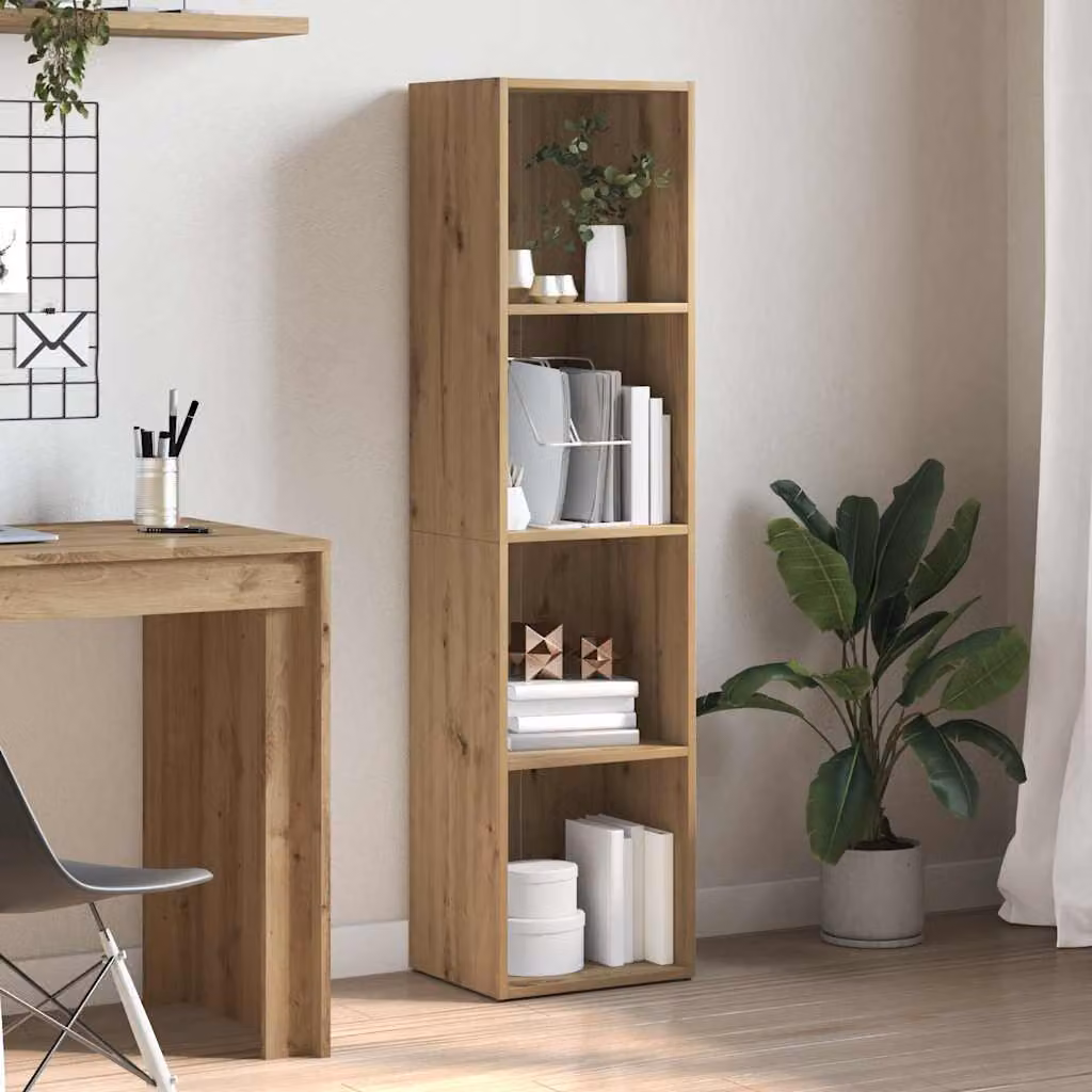 Libreria vidaXL in legno marrone stile classico L: 36 cm, P: 15 cm, H: 143 cm