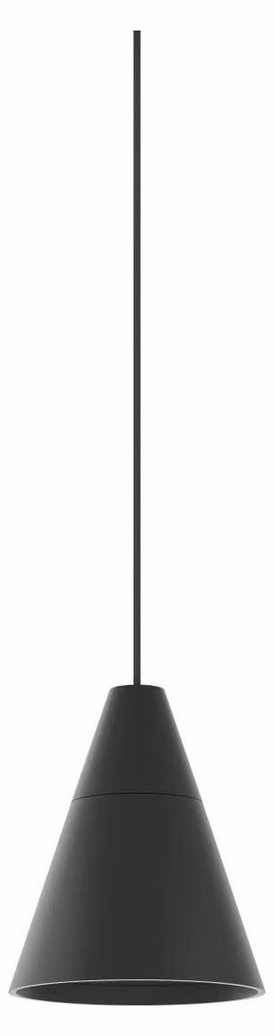 Lampada a Sospensione Zoe Space 8 Beneito & Faure, Faretto LED 38º con Switch CCT 2700K/3200K/4000K, Finitura Nero Opaco Elegante - Beneito & Faure