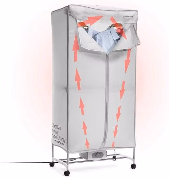 Asciugatrice elettrica - rapida, spazievendente - 1 pezzo - bianco - 1000 W