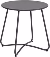Tavolino da esterno quadrato AUSTIN in acciaio inossidabile Yes Everyday colore Antracite L/P: 45 x 45 cm