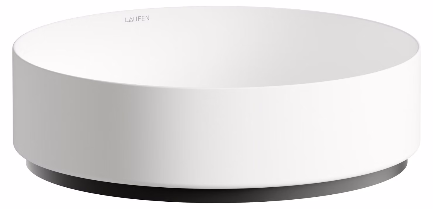 LAUFEN UNISONO Cuvette de lavabo, ronde, sans trou pour robinet, sans trop-plein, 400x400x116mm, H512UO47571121, H512UO47571121