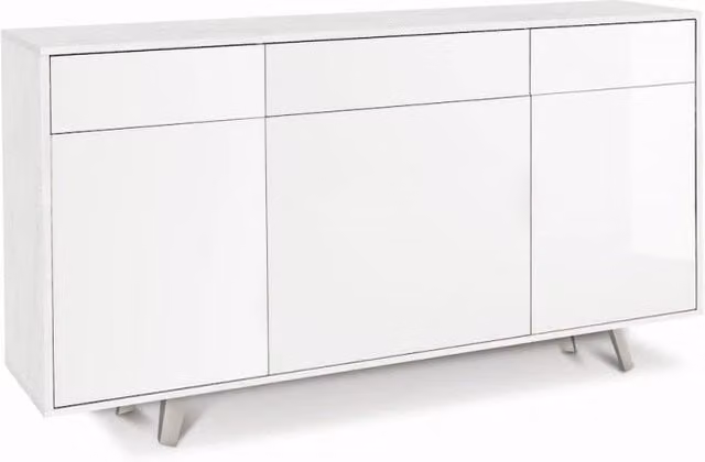 Mobile 3 Ante 3 Cassetti Kit Ossido Bianco cm 164x41x92h - Sarmog