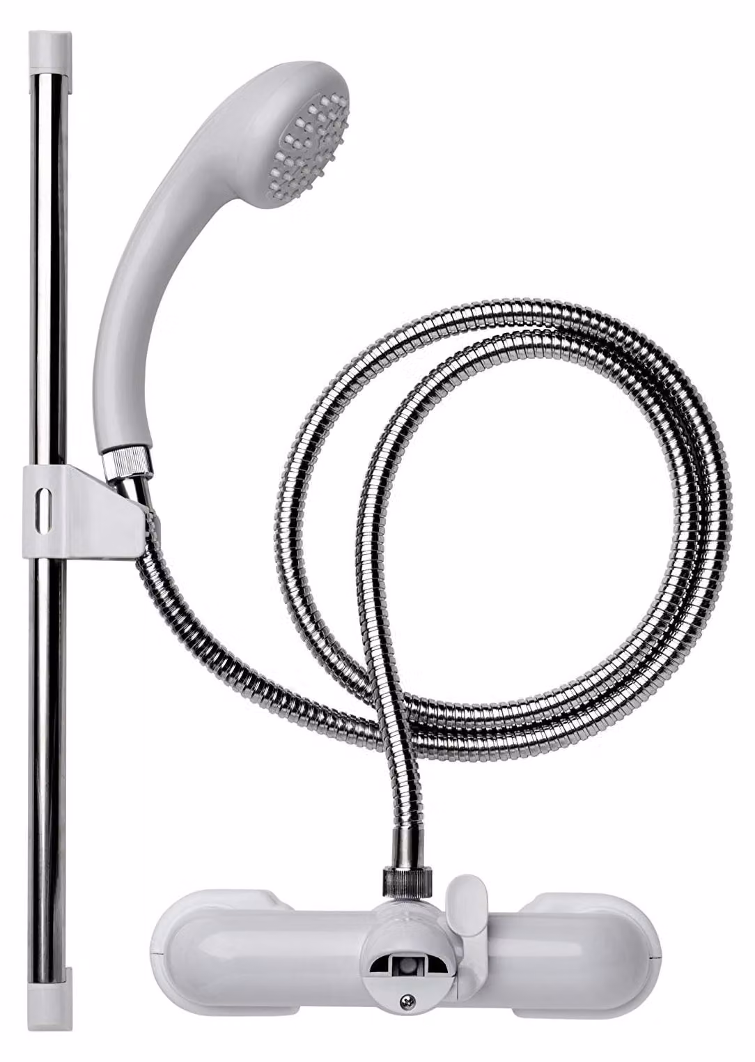 Miscelatore per doccia da bagno Croydex, finitura argento